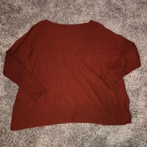 Burnt orange sweater
